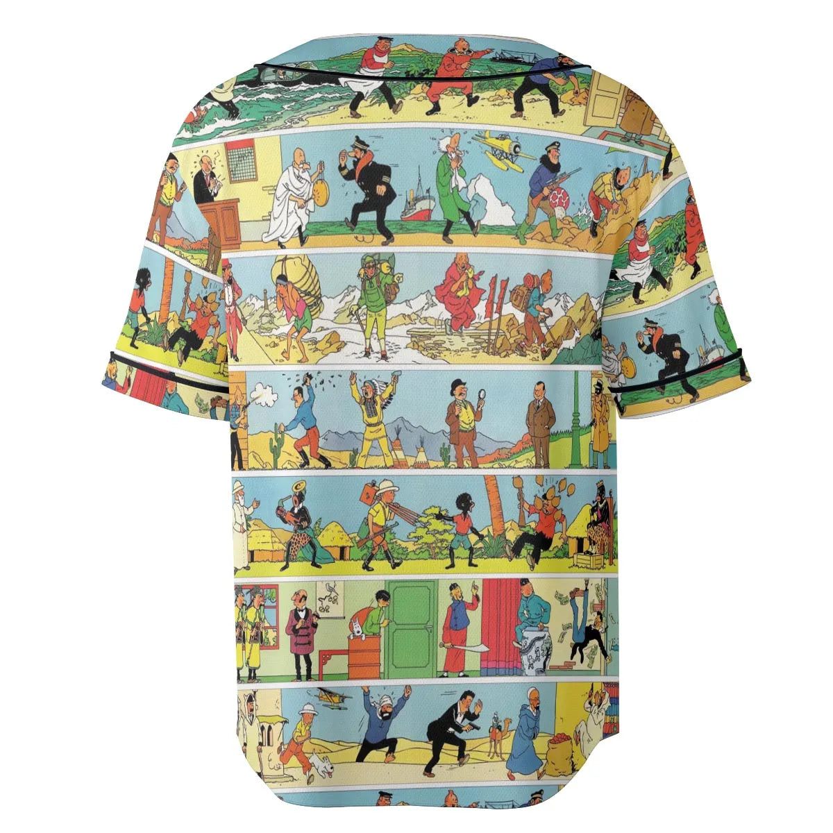 The Story Of Tintin Unisex Baseball Jersey