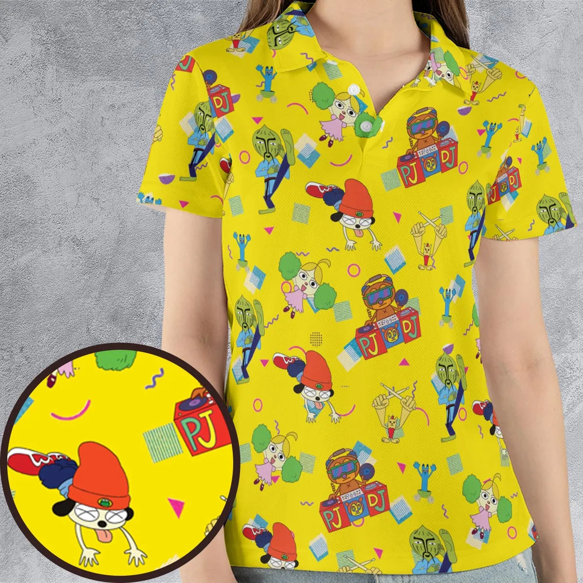 Parappa and Friends AOP Men/Women Polo Shirt