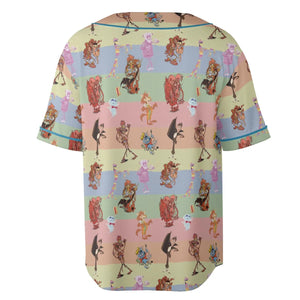 Spooky Monster Mash Cereal Monster Unisex Baseball Jersey