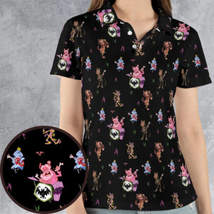Monsters Cereal Pattern AOP Men/Women Polo Shirt