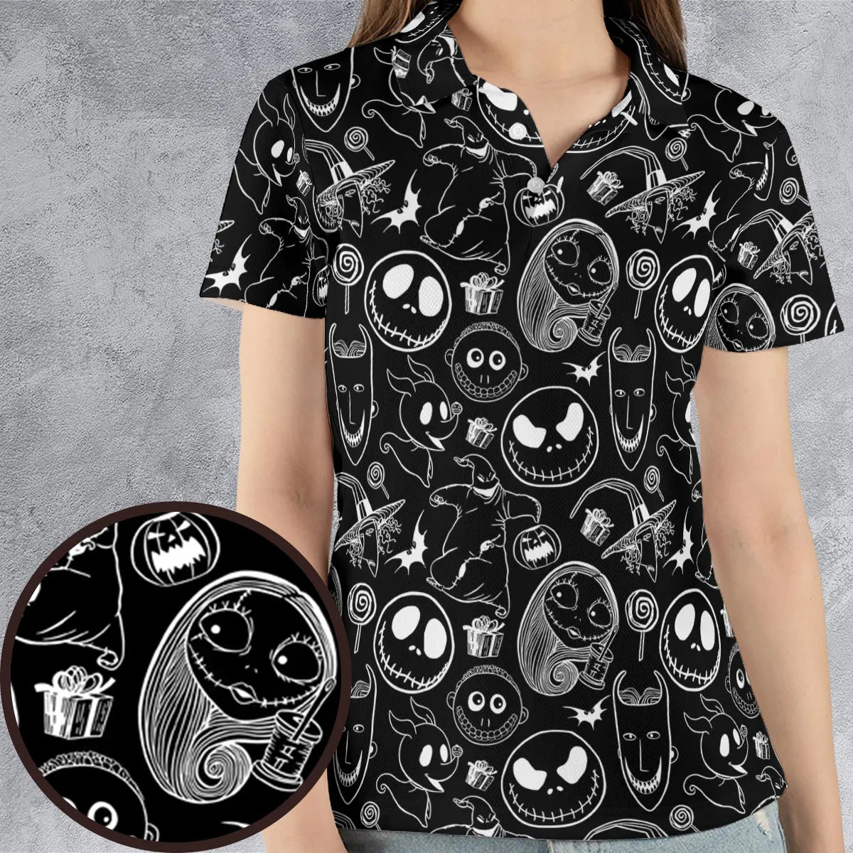 Pumpkin King The Nightmare Before Christmas T AOP Men/Women Polo Shirt