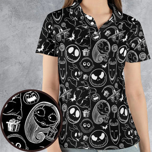 Pumpkin King The Nightmare Before Christmas T AOP Men/Women Polo Shirt