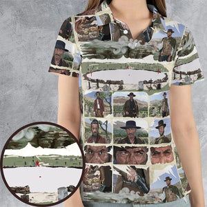 The Man With No Name The Good The Bad and The Ugly AOP Men/Women Polo Shirt