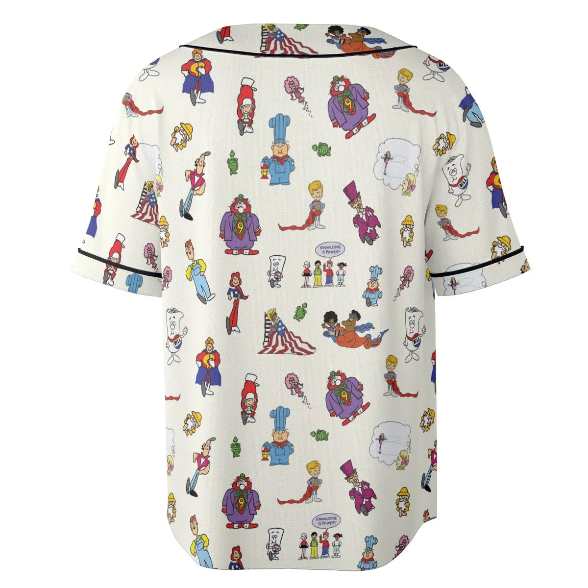 Schoolhouse Rock Characters Unisex Baseball Jersey