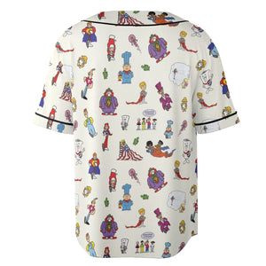 Schoolhouse Rock Characters Unisex Baseball Jersey