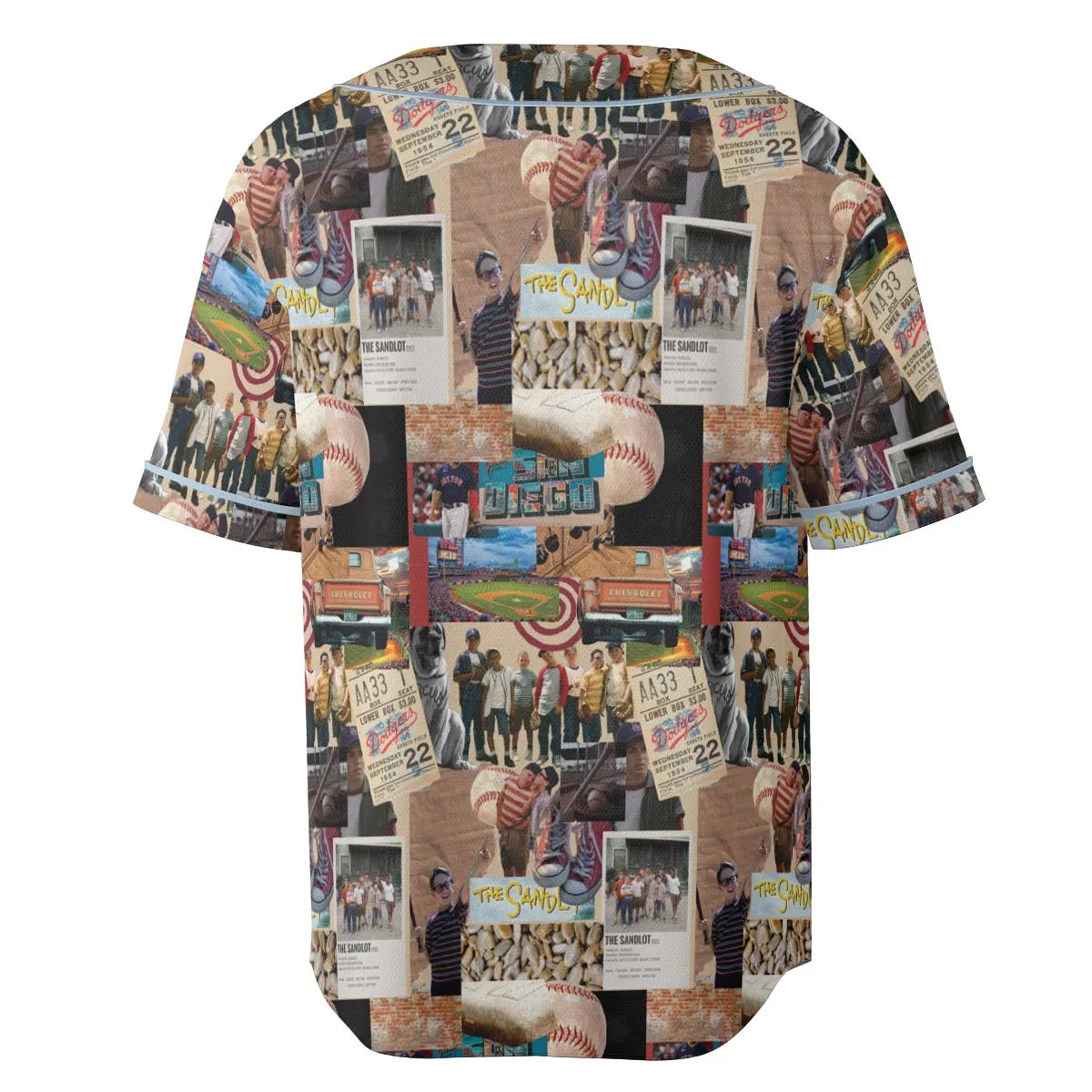Memorable Baseball Movie Scenes Collage The Sandlot Unisex Baseball Jersey