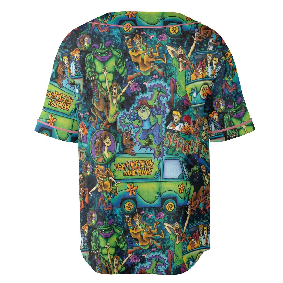 Monsters Mayhem and The Mystery Machine Scooby Doo Unisex Baseball Jersey