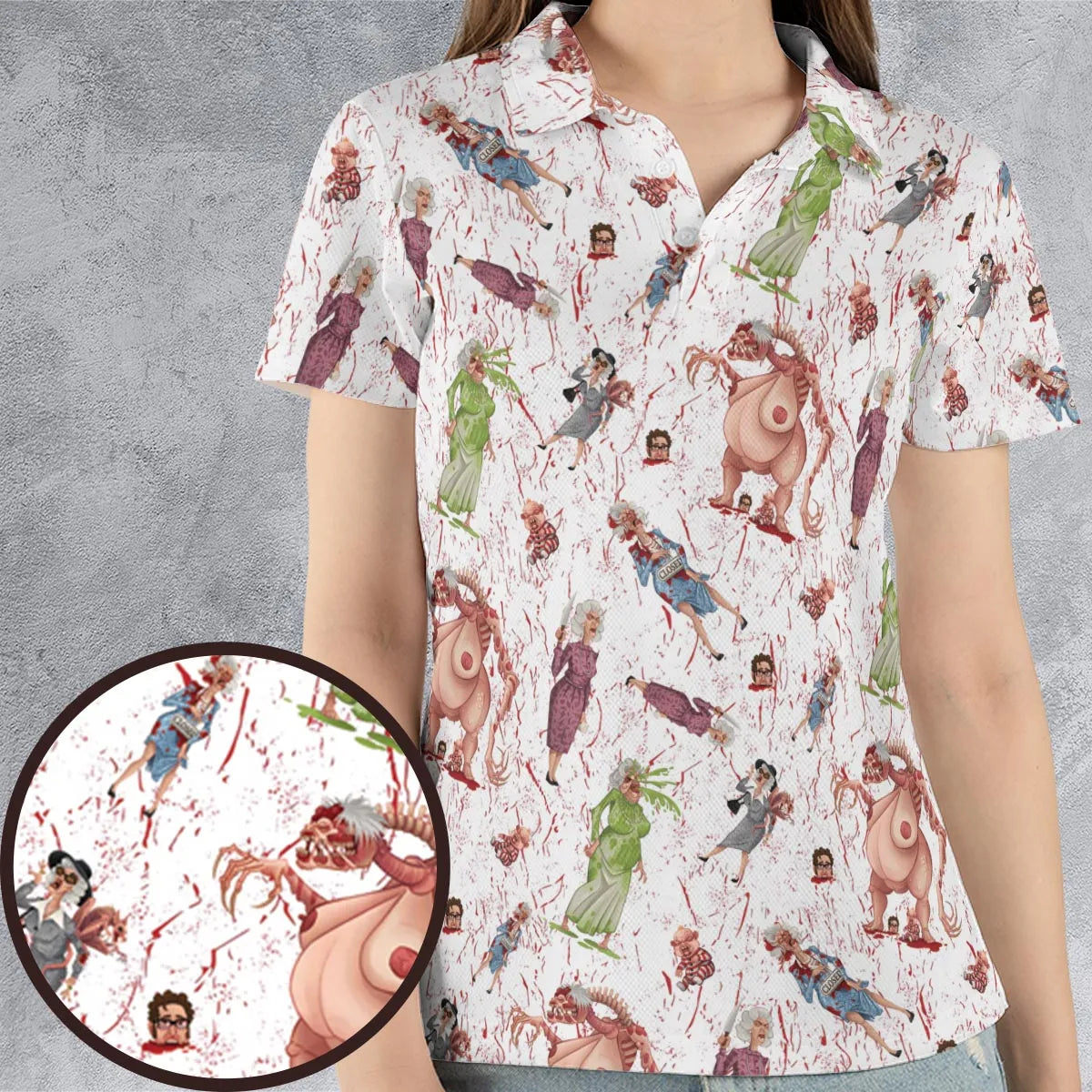 Braindead Dead Alive In North America AOP Men/Women Polo Shirt