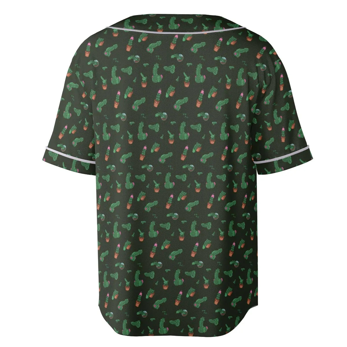 Funny Plants Pattern Unisex Baseball Jersey