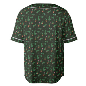 Funny Plants Pattern Unisex Baseball Jersey