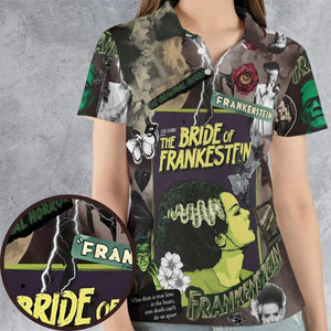 Vintage Bride Of Frankenstein AOP Men/Women Polo Shirt