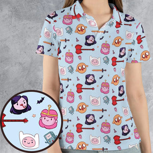 The Gang Adventure Time AOP Men/Women Polo Shirt