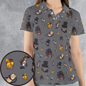 90s Returns Penguin and Catwoman AOP Men/Women Polo Shirt