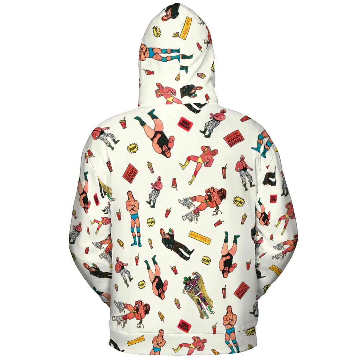 Wrestling Superstars Hulk Hogan Macho Man Logos All-over Print Hoodie