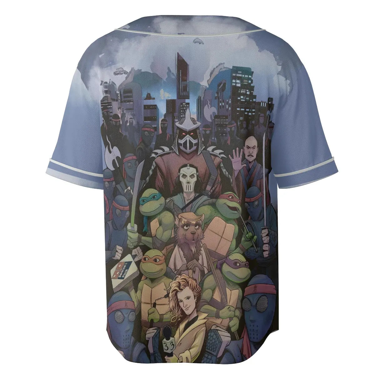 Turtles vs Ninja Teenage Mutant Ninja Turtles Unisex Baseball Jersey