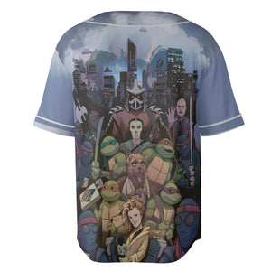 Turtles vs Ninja Teenage Mutant Ninja Turtles Unisex Baseball Jersey
