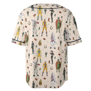 Western Bravestarr Characters Unisex Baseball Jersey