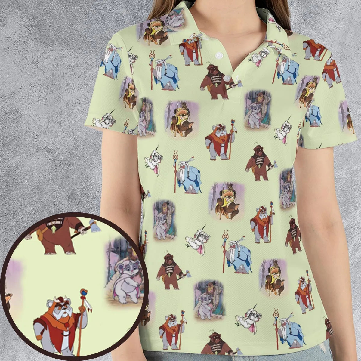 Ewoks Characters Star Wars AOP Men/Women Polo Shirt