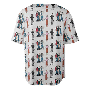 The Breakfast Club Characters Pattern Unisex Baseball Jersey