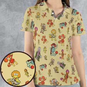 Fraggle Rock Characters AOP Men/Women Polo Shirt
