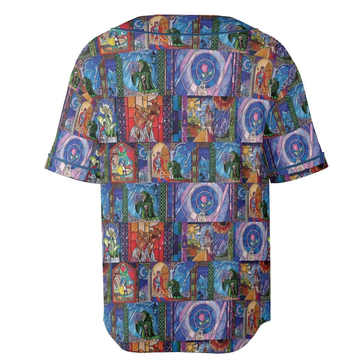 Beauty And The Beast Story Windows Unisex Baseball Jersey