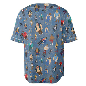 80s Hulk Rock 'n' Wrestling Characters Unisex Baseball Jersey