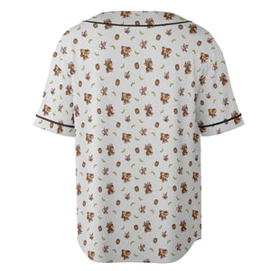 Nintendo Donkey Kong Characters Pattern Unisex Baseball Jersey