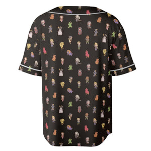 Final Fantasy Characters Pattern Unisex Baseball Jersey