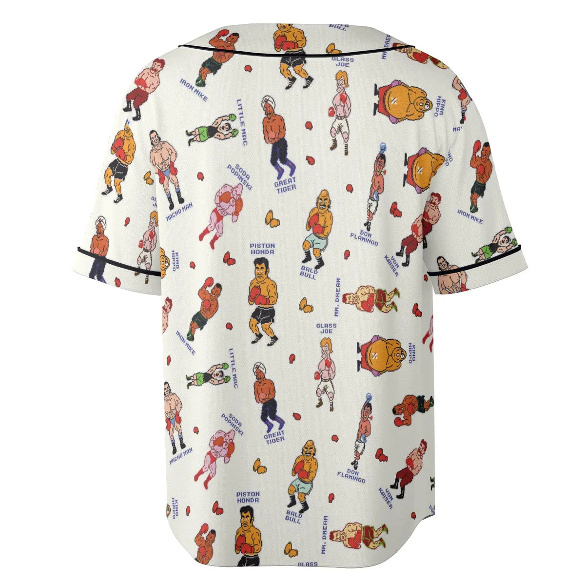 Retro Game Punch Out Unisex Baseball Jersey