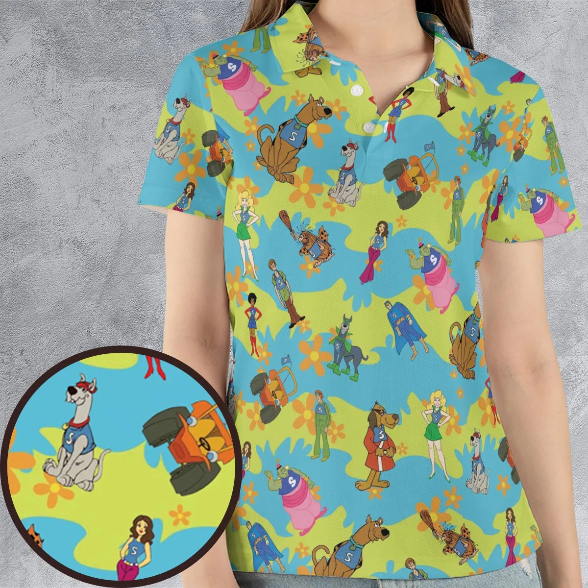 Scooby Gang Scooby Doobies AOP Men/Women Polo Shirt