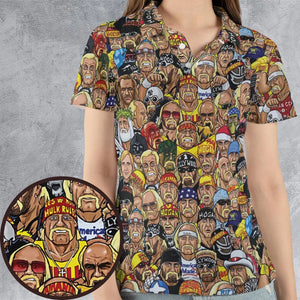 Classic Wrestlers AOP Men/Women Polo Shirt