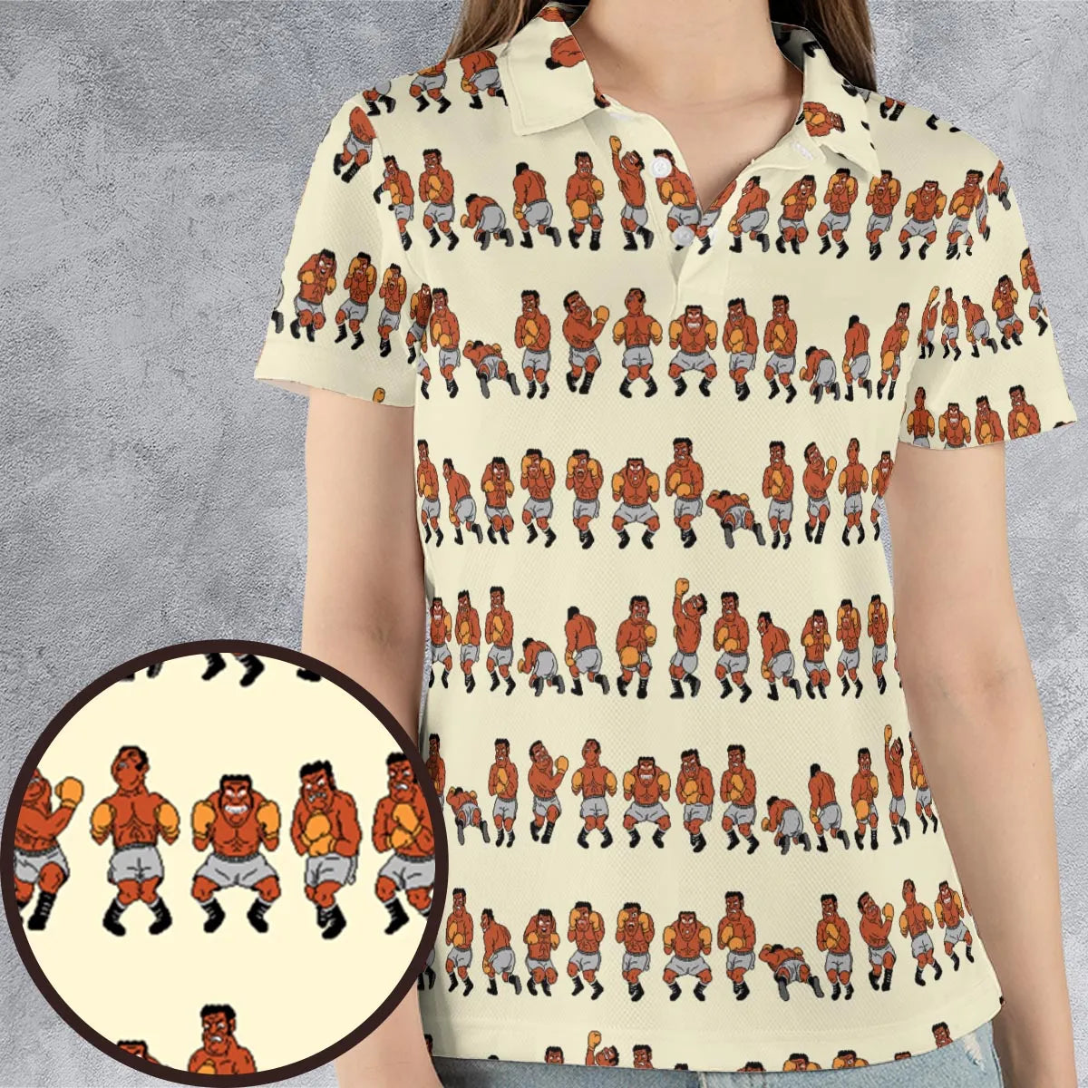 Mike Tyson's Punch-Out!! AOP Men/Women Polo Shirt
