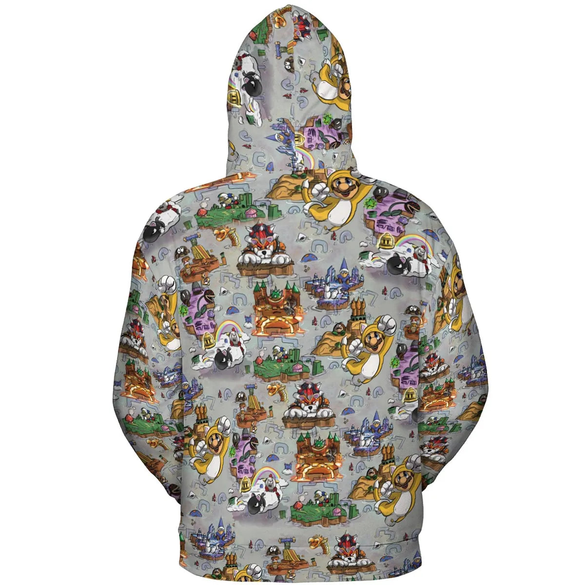 Mushroom World Super Mario Worlds All-over Print Hoodie