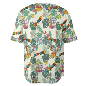 Super Mario Boo-Bies Pattern Unisex Baseball Jersey