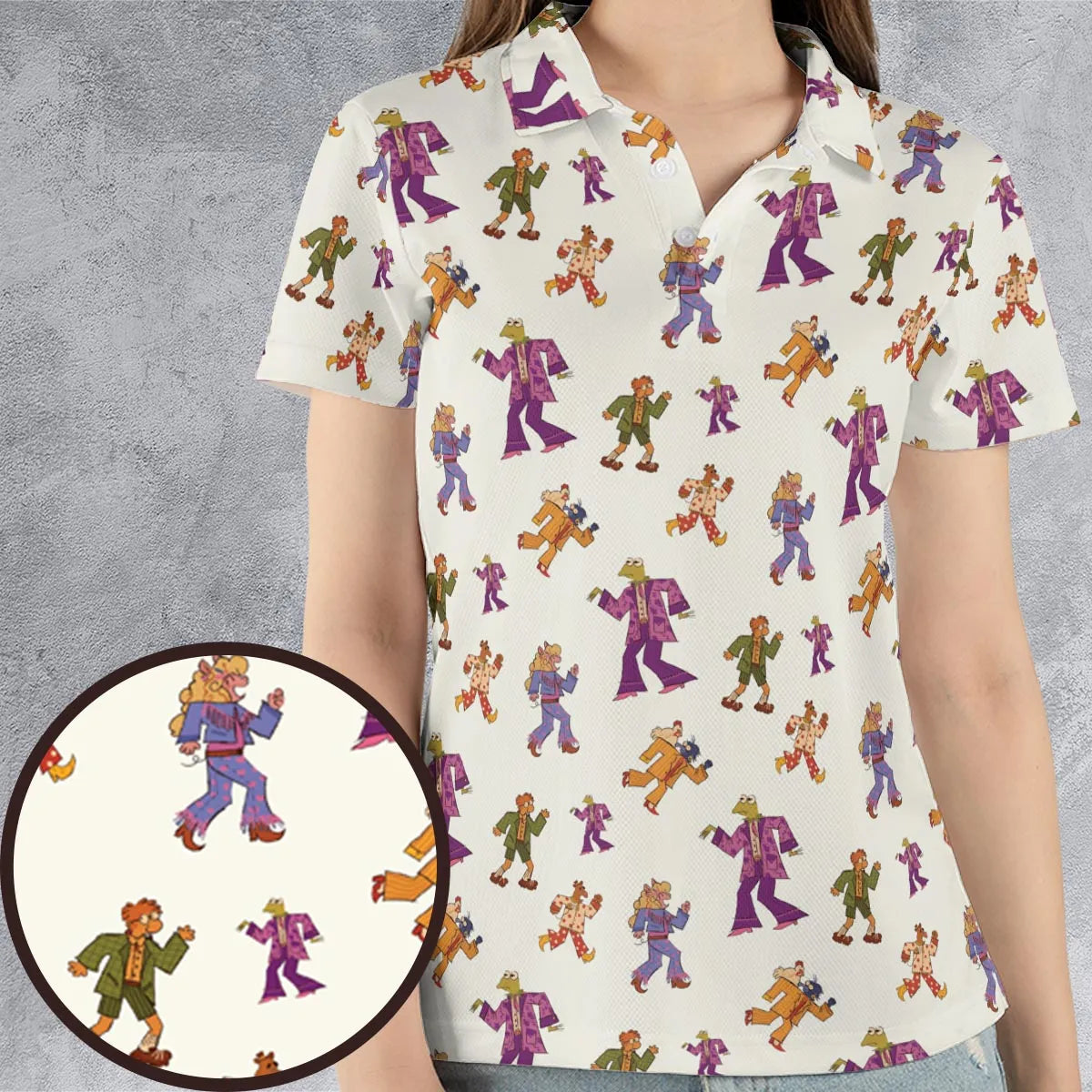 Talking Heads The Muppets AOP Men/Women Polo Shirt