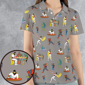 Space Ghost Coast to Coast Characters AOP Men/Women Polo Shirt