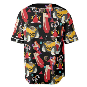 Retro 90s Jessica Rabbit Roger Rabbit Unisex Baseball Jersey