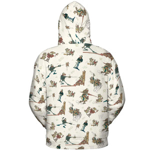 Cap'n Crunch And King Vitaman Character All-over Print Hoodie