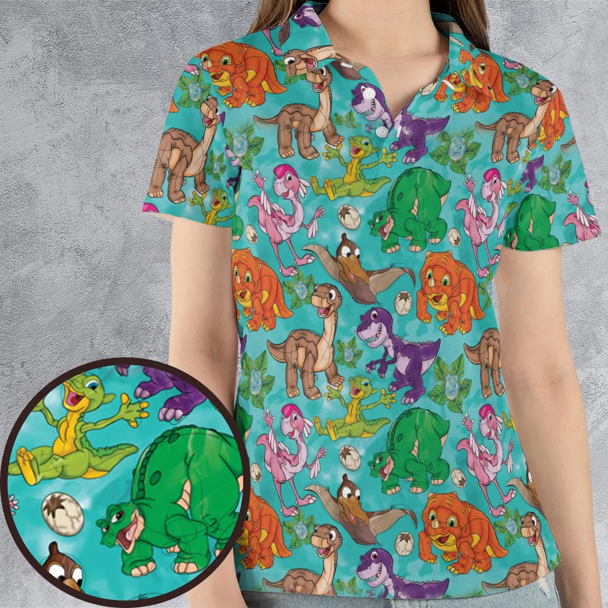 Squad Goals The Land Before Time AOP Men/Women Polo Shirt