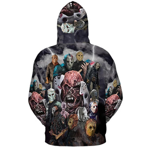 Jason Voorhees Evolution All-over Print Hoodie