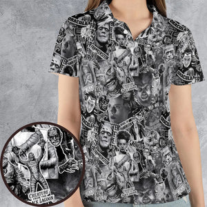 The Monsters Universal Classic Monsters AOP Men/Women Polo Shirt