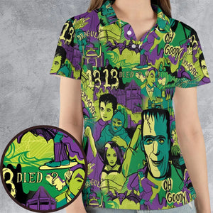 Oh Groovy Frankenstein Universal Horror AOP Men/Women Polo Shirt