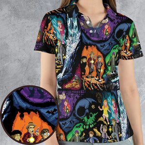 Goonies 80s Pixel Art AOP Men/Women Polo Shirt