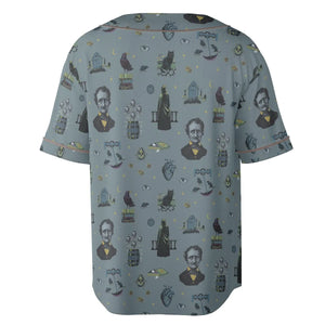 The Dark Themed Edgar Allan Poe Unisex Baseball Jersey