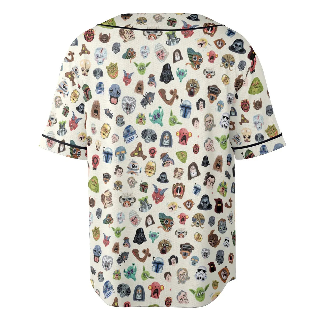 Star Wars Collage Pattern Unisex Baseball Jersey