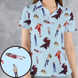The Six Million Dollar Man and the Bionic Woman AOP Men/Women Polo Shirt