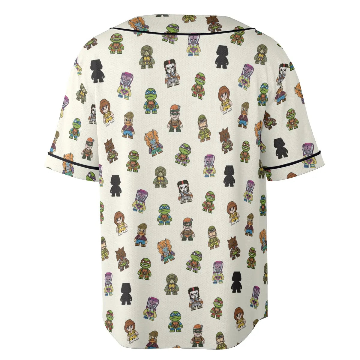 Teenage Mutant Ninja Turtles in Kidrobot style Unisex Baseball Jersey