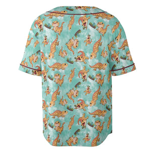 Bearded Dragon Pattern Unisex Baseball Jersey