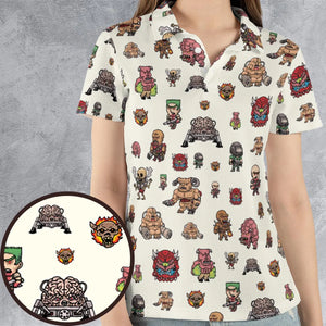 Doom Chibi Characters AOP Men/Women Polo Shirt