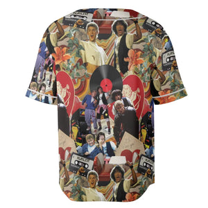 Vintage Collage Bill and Ted Unisex Baseball Jersey